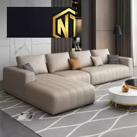 SOFA CHỮ L BỌC DA SANG TRỌNG CHỐNG ẨM
